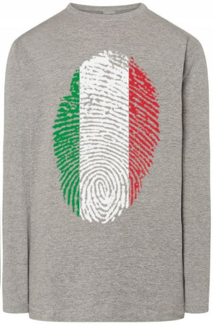Włochy Flaga Odcisk Bluza Longsleeve Rozm.S