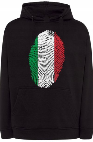 Włochy Flaga Odcisk Bluza Męska Modna r.4XL