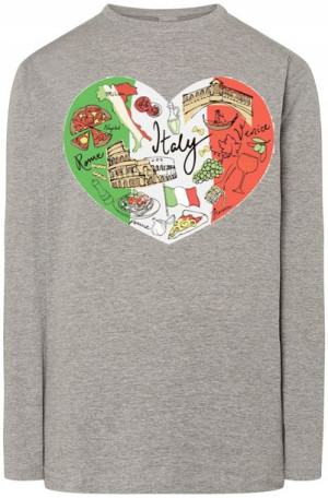 Włochy Modna Bluza Longsleeve Rozm.S