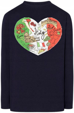 Włochy Modna Bluza Longsleeve Rozm.XL