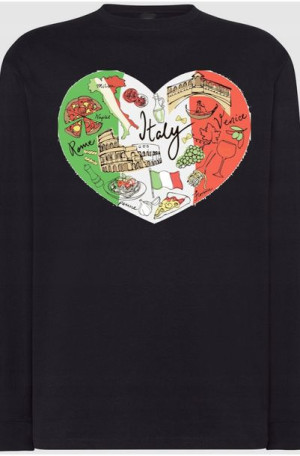 Włochy Modna Bluza Longsleeve Rozm.XS