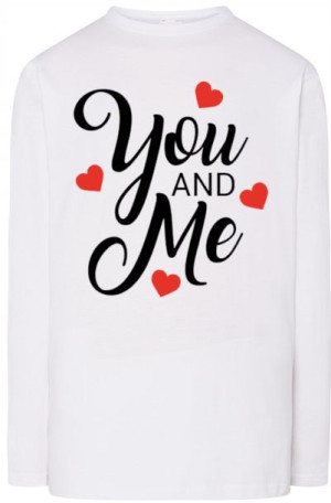 You And Me Longsleeve Walentynki Modny r.5XL