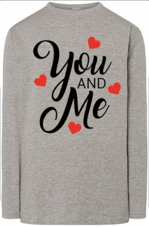 You And Me Longsleeve Walentynki Modny r.5XL
