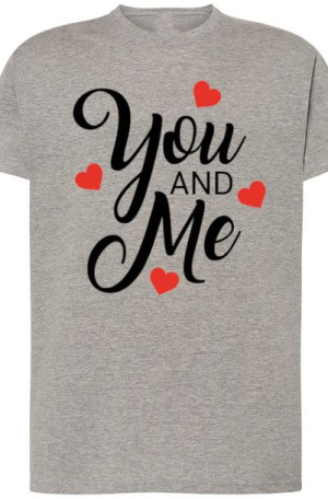 You And Me Walentynki T-Shirt Nadruk r.L