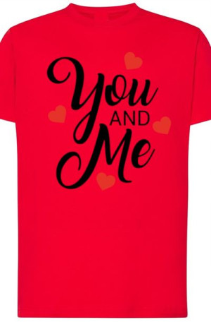 You And Me Walentynki T-Shirt Nadruk r.XL