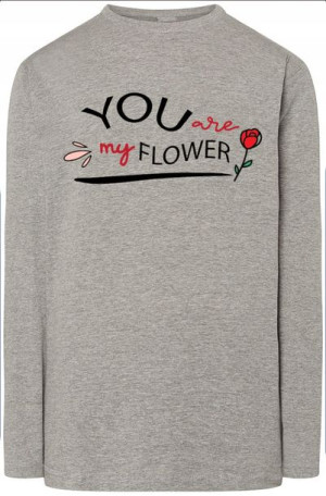 You Are My Flower Bluza Longsleeve Modna r.4XL