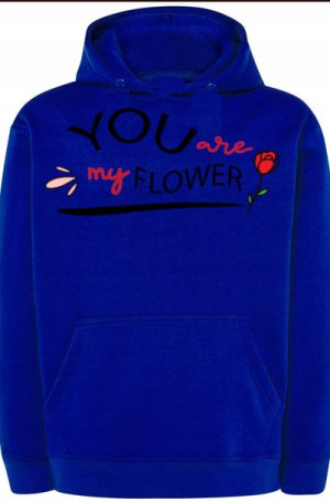 You Are My Flower Bluza Nadruk Kaptur r.XS