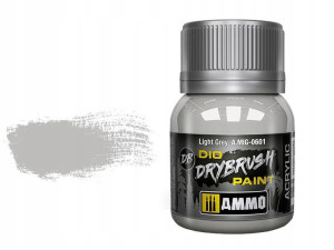 Farba akrylowa Light grey drybrush A.MIG0601 AMMO