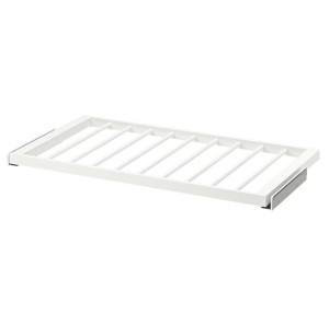 IKEA KOMPLEMENT Wysuwany wieszak na spodnie biały 100x58 cm
