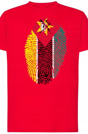 Zimbabwe Męski Modny T-Shirt Nadruk r.XL