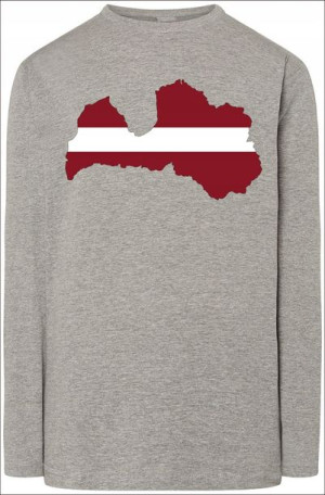 Łotwa Bluza Męska Longsleeve Modna Rozm.4XL