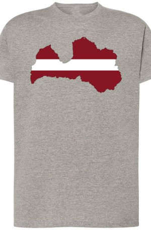 Łotwa Męski T-shirt Nadruk Modny Rozm.4XL