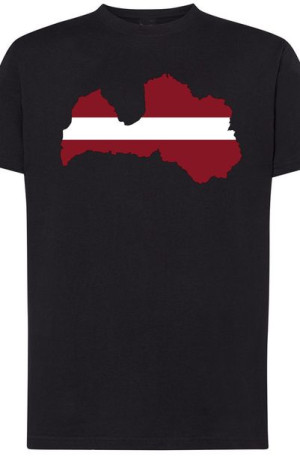 Łotwa Męski T-shirt Nadruk Modny Rozm.M