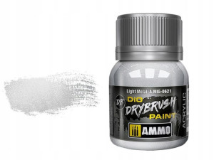 Farba akrylowa Light metal A.MIG0621 AMMO Mig