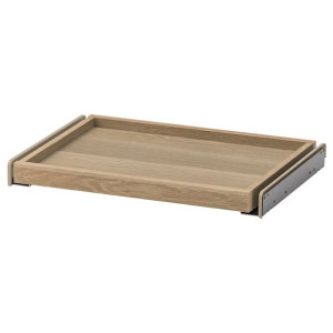 IKEA KOMPLEMENT Wysuwana taca dąb bejcowany na biało 50x35 cm