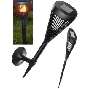 Lampa Pochodnia Solarna 2w1 Efekt Płomienia 12 Led