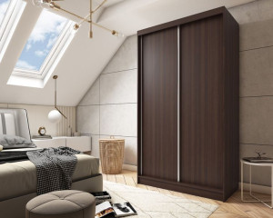Szafa przesuwna Frono 150 dąb wenge