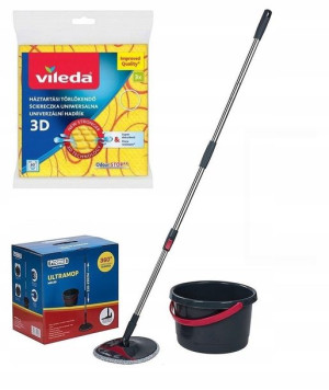 Mop Obrotowy Wiadro ULTRAMOP PROMIS MS150 + VILEDA