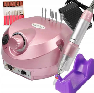 FREZARKA do paznokci Manicure 80W MOCNA zestaw FREZ CERAMICZNY