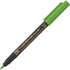 Pisak Kuretake ZIG Fudebiyori Metallic light green