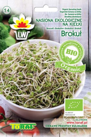 Brokuł Nasiona na Kiełki PL-EKO Organic BIO TORAF