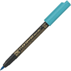Pisak Kuretake ZIG Fudebiyori Metallic blue