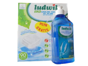 EKOLOGICZNE Tabletki Do Zmywarki + Plyn LUDWIK 90 szt.