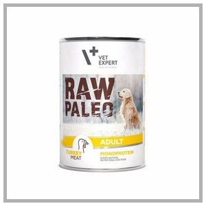 Raw Paleo Adult Turkey 400g. Mokra karma dla psa. Vetexpert.
