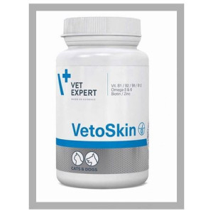 VETOSKIN 90 kaps - preparat na skórę i sierść. Pies, kot. VetExpert