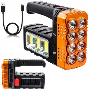 Latarka Solarna LED Szperacz POWERBANK USB Akumula
