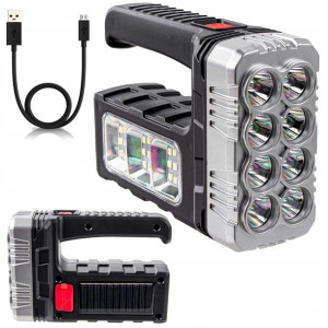 Latarka Solarna LED Szperacz POWERBANK USB Akumula