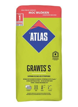 Zaprawa klejąca do styropianu Gravis S 25 kg Atlas