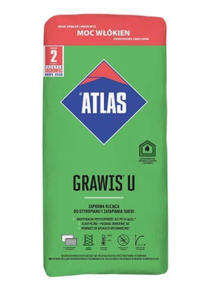 Zaprawa klejąca do styropianu Grawis U 25 kg Atlas