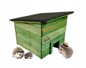 Domek Dla Jeża Ogrodowego Papa Bitumiczna Działka Ogród HDJ1 K