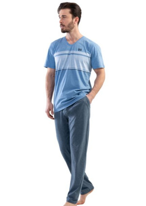 Piżama Męska bawełniana Vienetta 3XL +size krótki