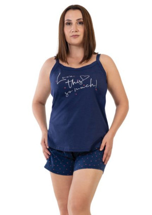 Piżama Damska Vienetta bawełna +Size 2XL plus size