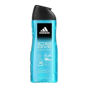 Adidas Ice Dive, żel do mycia dla mężczyzn 3w1, 400 ml