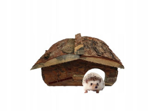 Drewniany Naturalny Dom Budka Dla Jeża Do Ogrodu Działka HDJ2