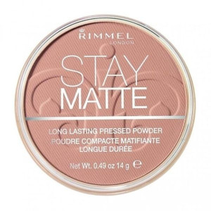 Rimmel Stay Matte, puder prasowany, 009 AMBER, 14 g