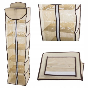 Organizer Do Szafy Wisząca Półka Z 6 Półkami 120cm