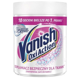 Vanish Oxi Action, odplamiacz w proszku do tkanin białych, 470 g