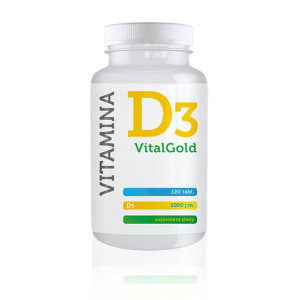 Wit. D3 VitalGold 2000 j.m., tabletki, 120szt.