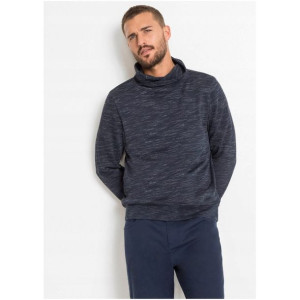 Bonprix Bluza Z Kominem Stójka Melanż Kołnierz Długi Rękaw 52-54 956550