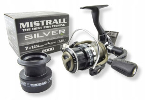 Na Spinning Mistrall Kołowrotek Silver Spin 3000