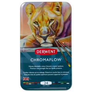 Kredki Ołówkowe Derwent Chromaflow Zestaw 24 kol