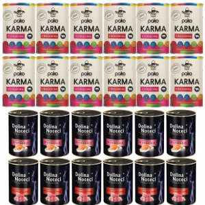 Mix Karma Kota Dolina Noteci + PAKO 24 x 400 g
