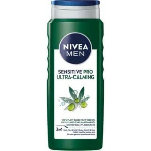 Nivea MEN Sensitive Pro Ultra-Calming, żel/prysznic z olejem konopnym 500ml