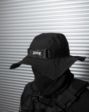 Kapelusz panamski taktyczny Techwear BEZET czarny
