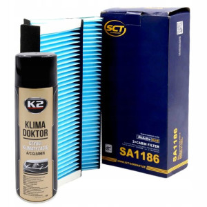 Filtr Kabinowy SCT SA1186 + Klima Doktor K2 500ml