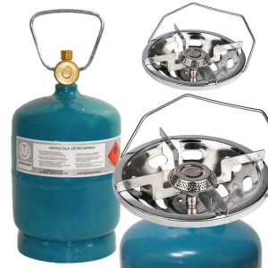 Butla Gazowa Turystyczna 1kg + Kuchenka 180mm